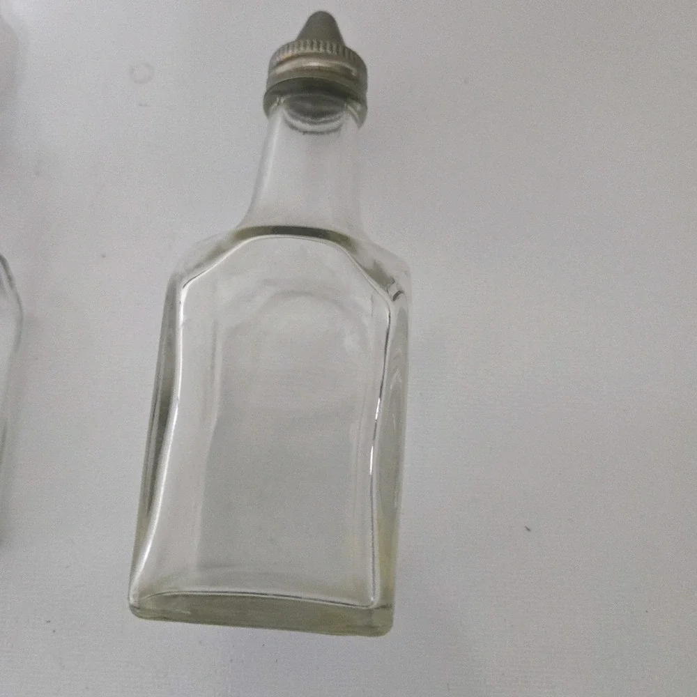 Vintage Gemco Oil & Vinegar Cruet Set Glass Mid Century Modern MCM Kitchen Decor